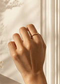 Oro Ring – delicate gold-plated stacking band by Elemnts